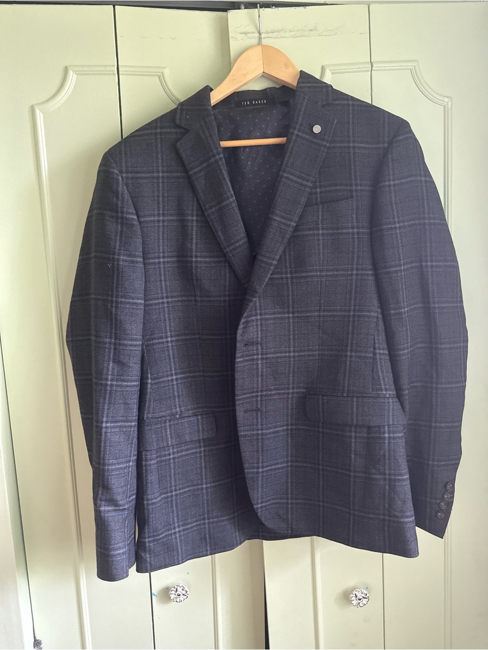 Ted Baker London Navy Windowpane Sport Coat